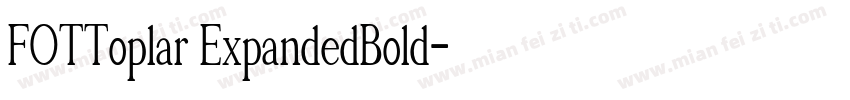 FOTToplar ExpandedBold字体转换